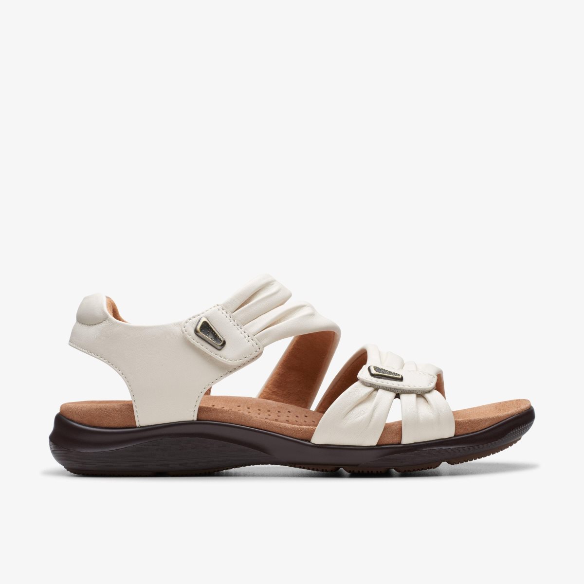 Clarks Kitly Ave Off White Leather White | UF3719648