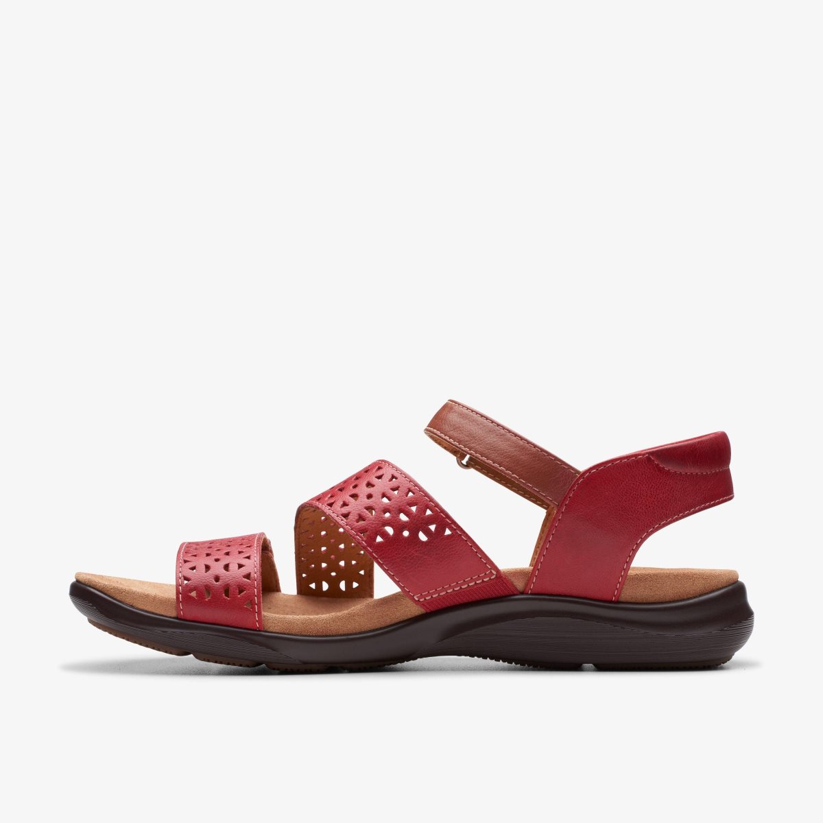 Clarks Kitly Way Cherry Leather Pink | EG4032591