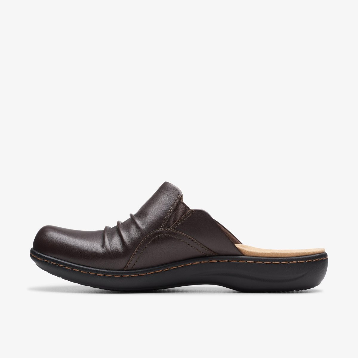 Clarks Laurieann Bay Dark Brown Leather Dark Brown | VA1947305