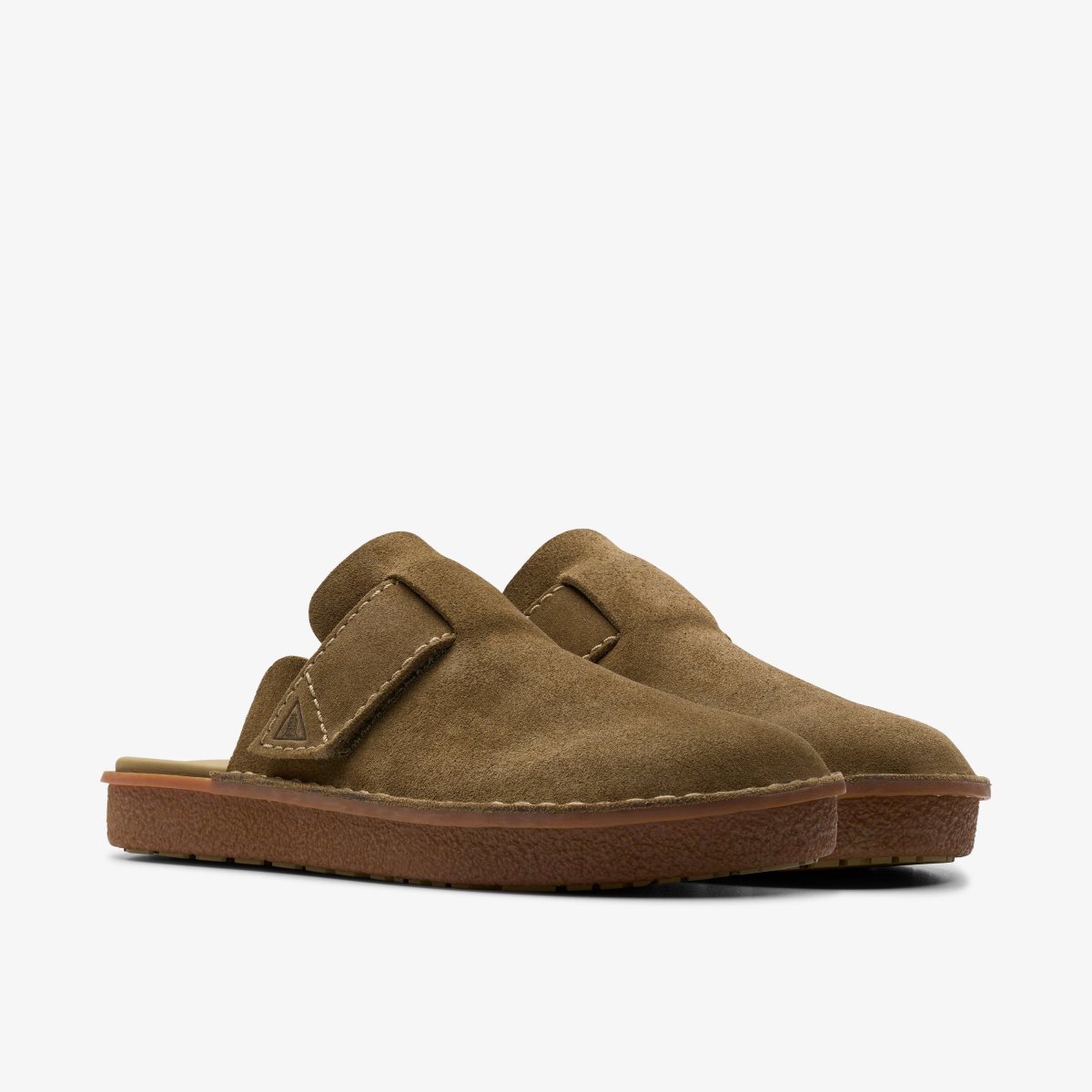 Clarks Litton Mule Oakwood Suede Oakwood | YU1953608