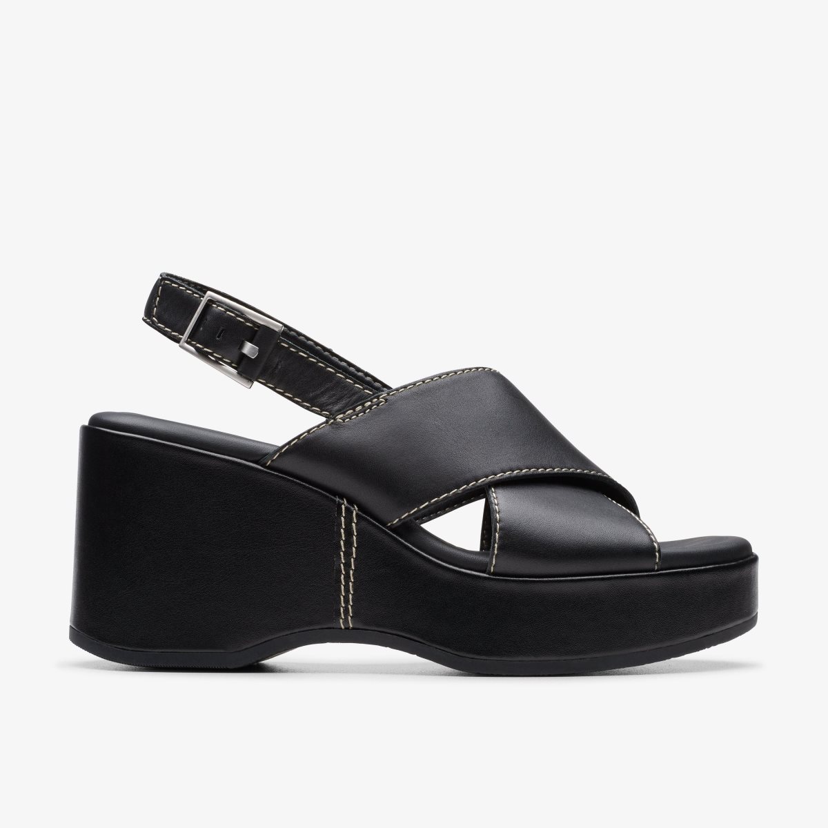 Clarks Manon Wish Black Leather Black | RM0384925