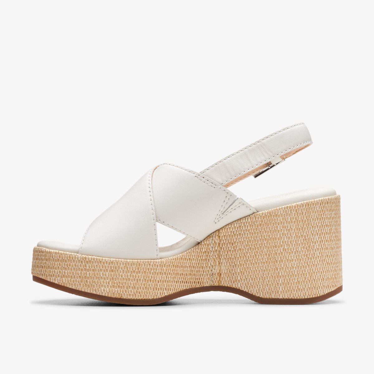 Clarks Manon Wish Off White Leather White | IV3862409