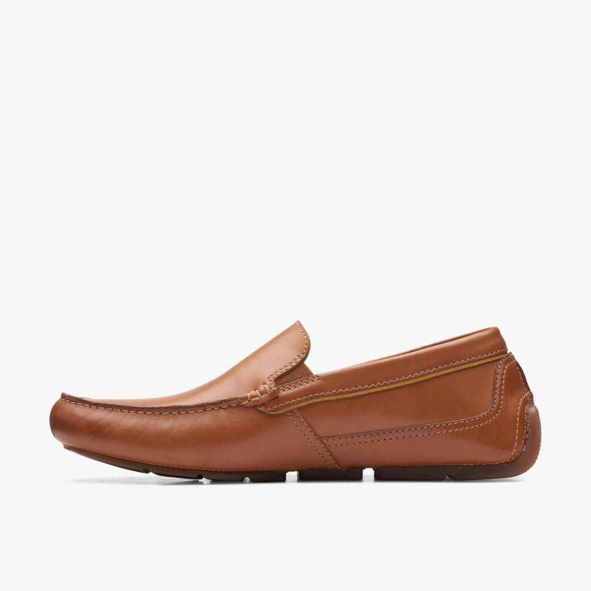 Clarks Markman Plain Tan Leather Brown | OU2693185