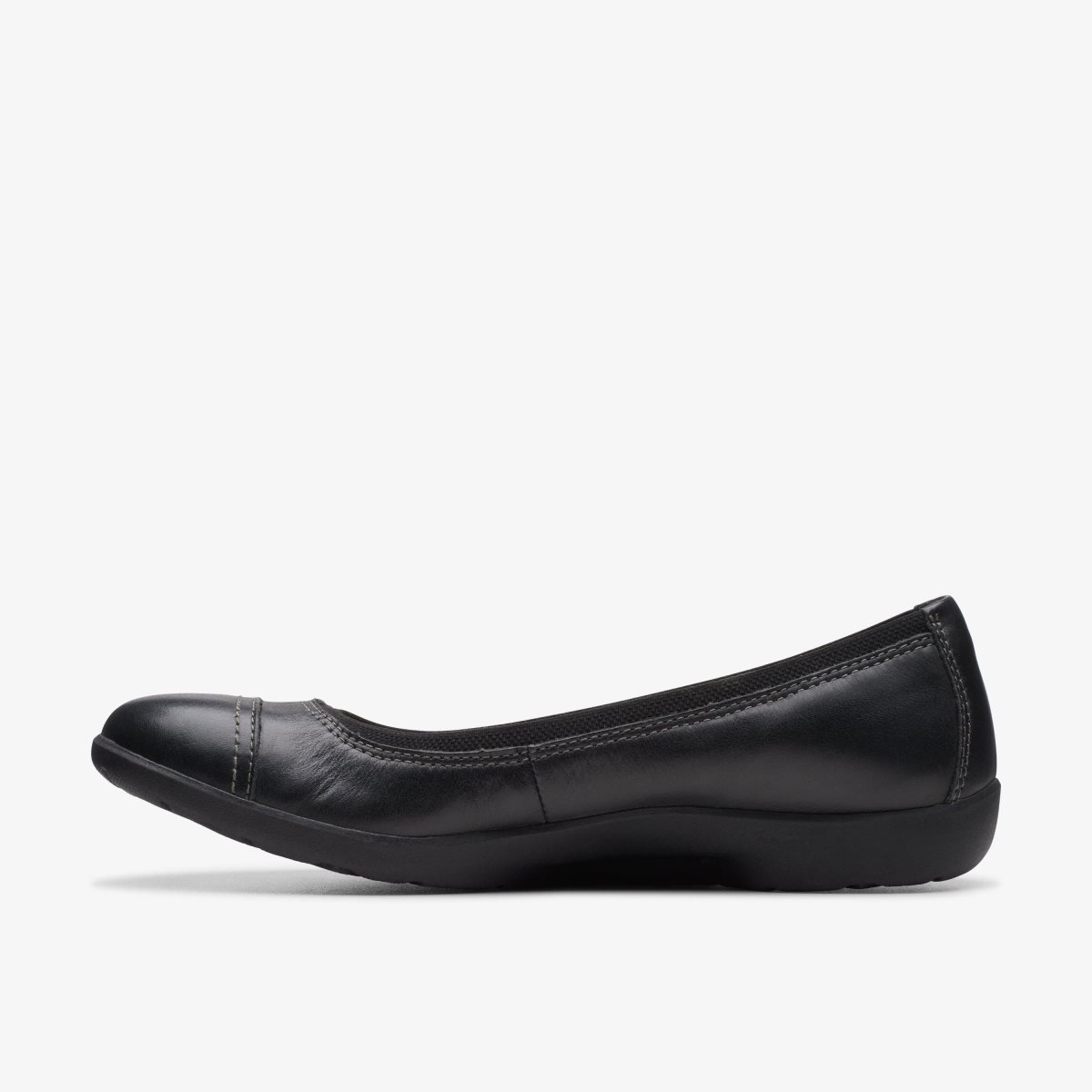 Clarks Meadow Opal Black Leather Black | EH5289610