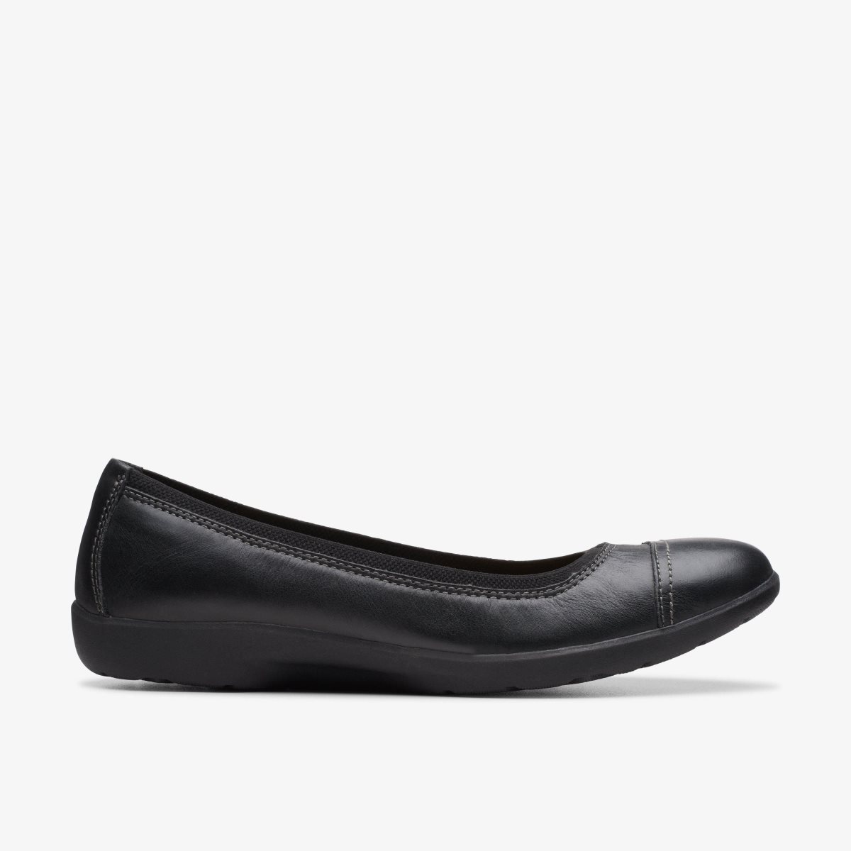 Clarks Meadow Opal Black Leather Black | EH5289610