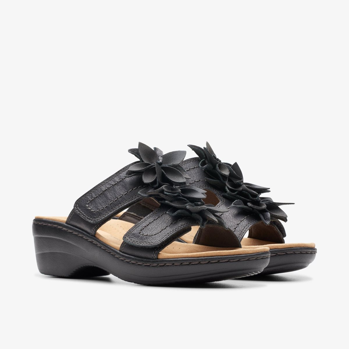 Clarks Merliah Raelyn Black Leather Black | TY1625038