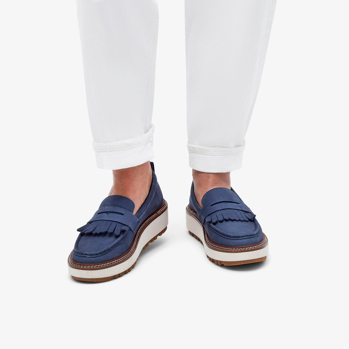 Clarks Orianna Loafer Navy Nubuck Navy | EH3798506