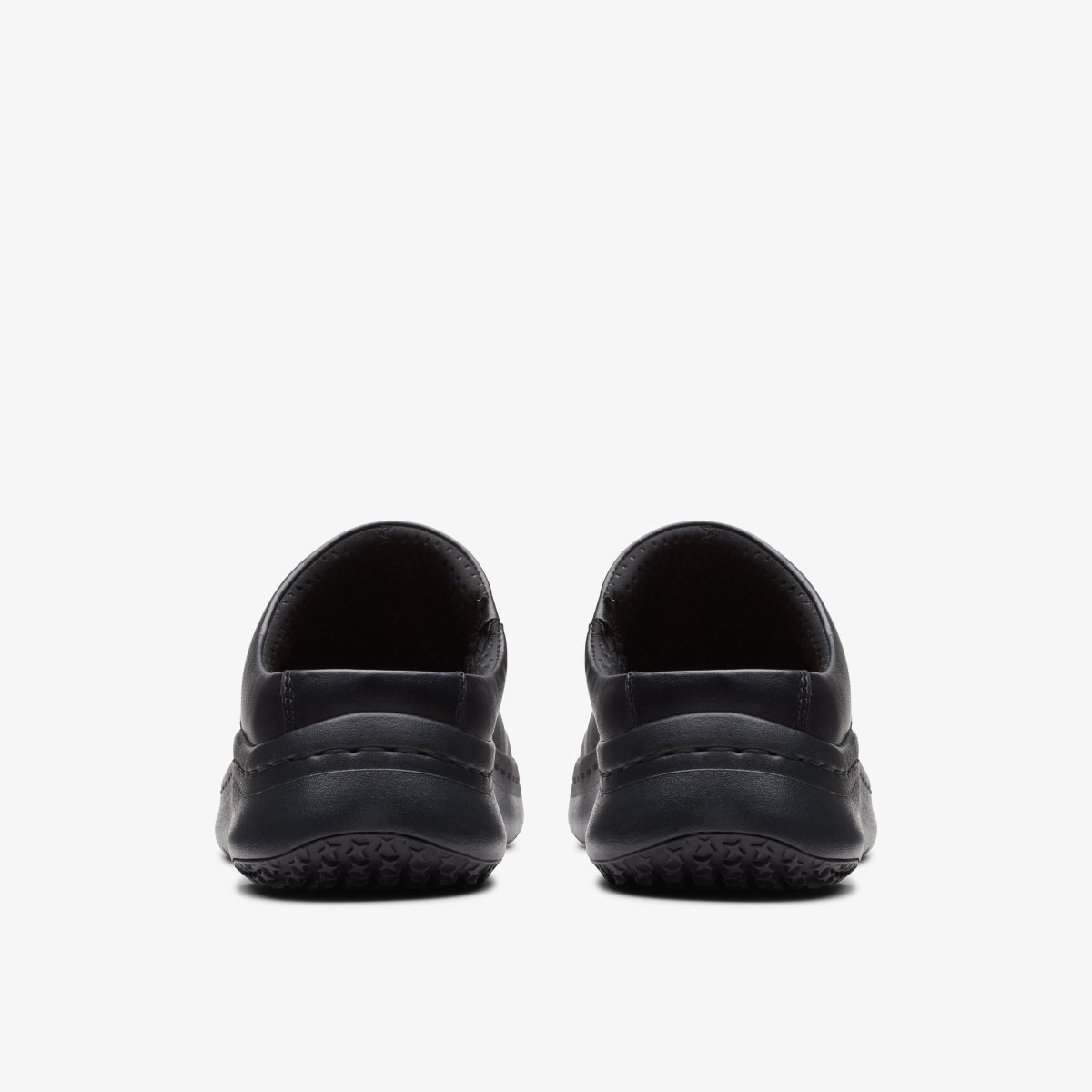 Clarks Pro Clog Black Leather Black | XN5907468