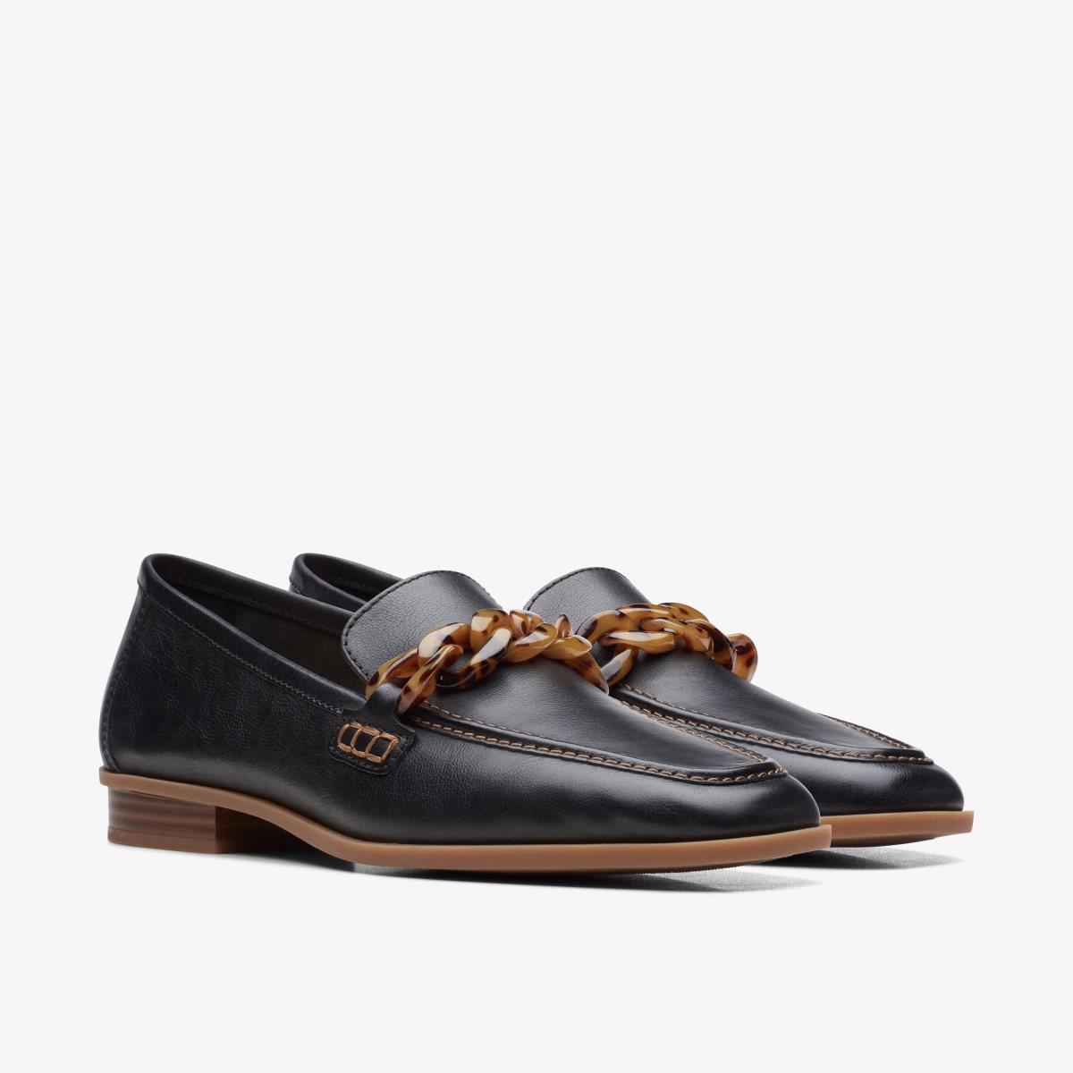 Clarks Sarafyna Iris Black Leather Black | IQ2948763