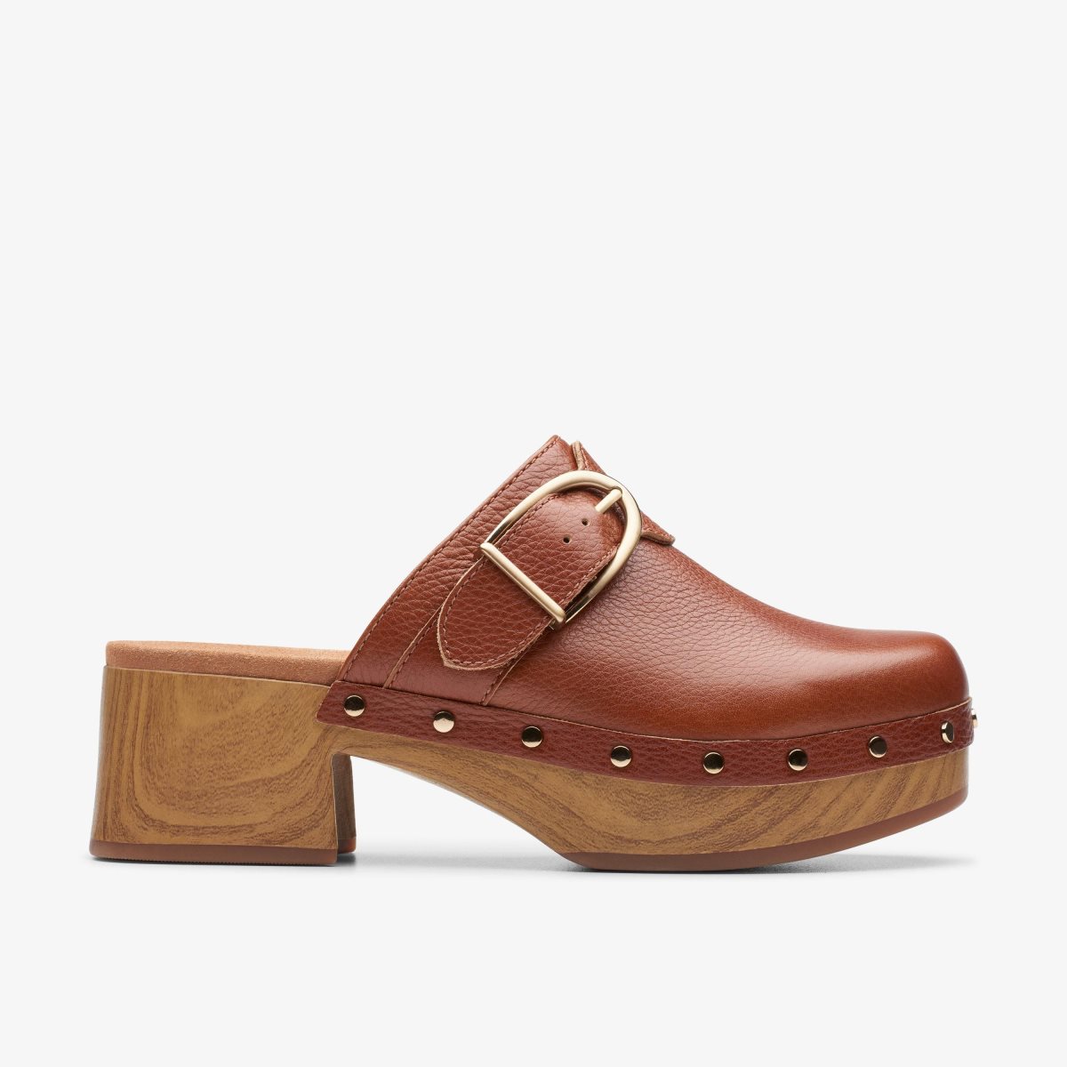 Clarks Sivanne Sun Tan Leather Brown | GS0481235