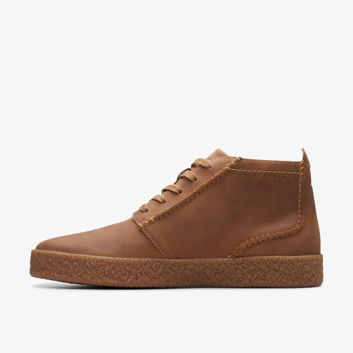 Clarks Streethill Mid Dark Tan Leather Dark Brown | CI3601582