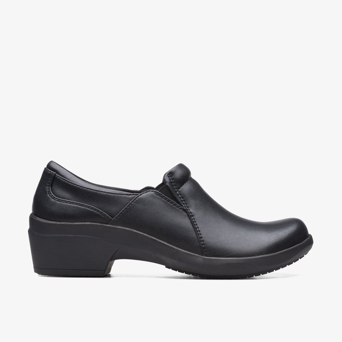 Clarks Talene Pace Black Leather Black | QX8705962