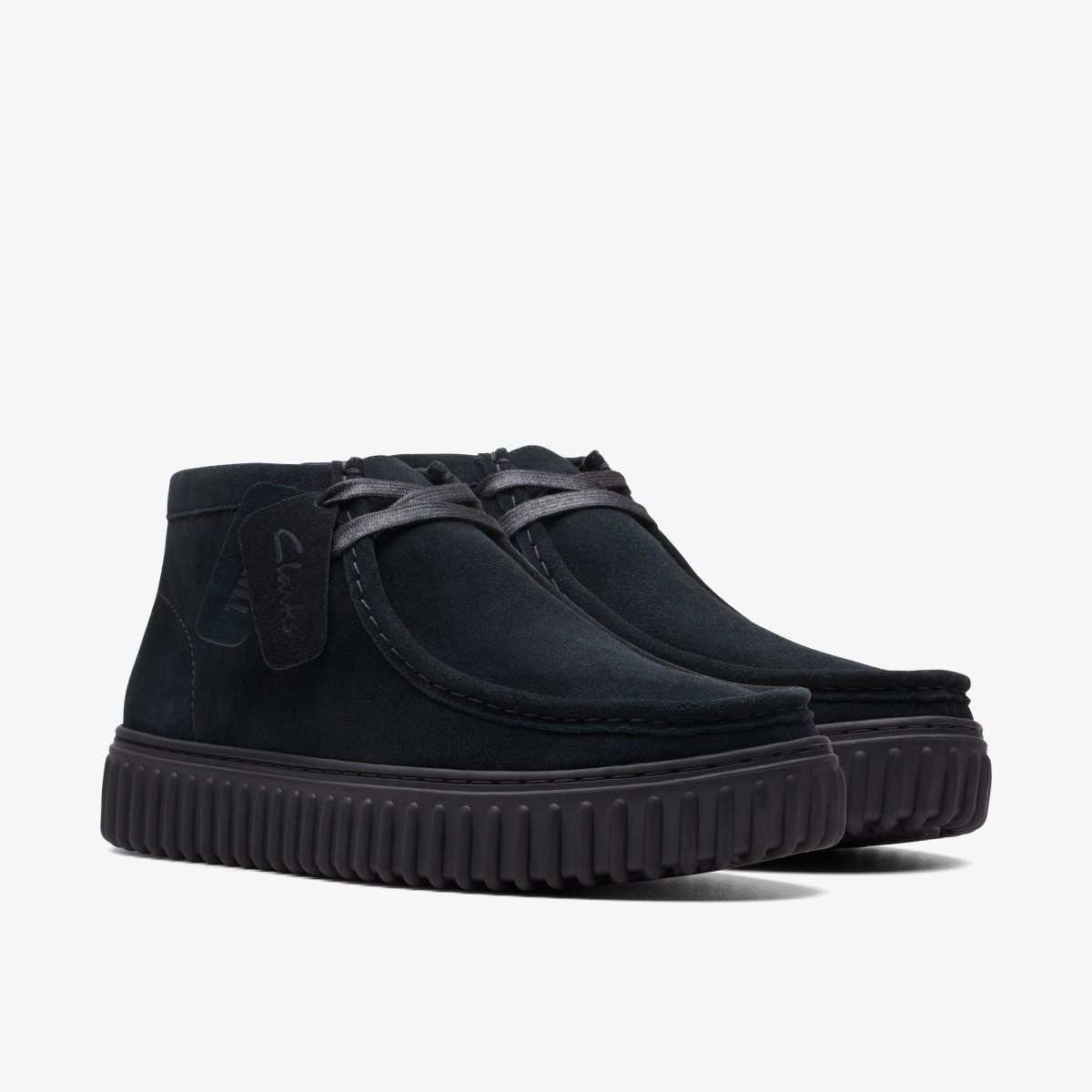 Clarks Torhill Hi Black Suede Black | KQ5478290