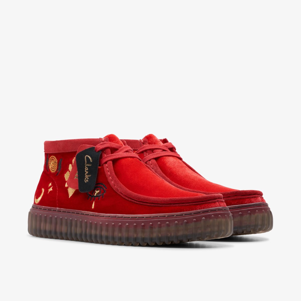 Clarks Torhill Hi Red Velvet Red | XT9735124