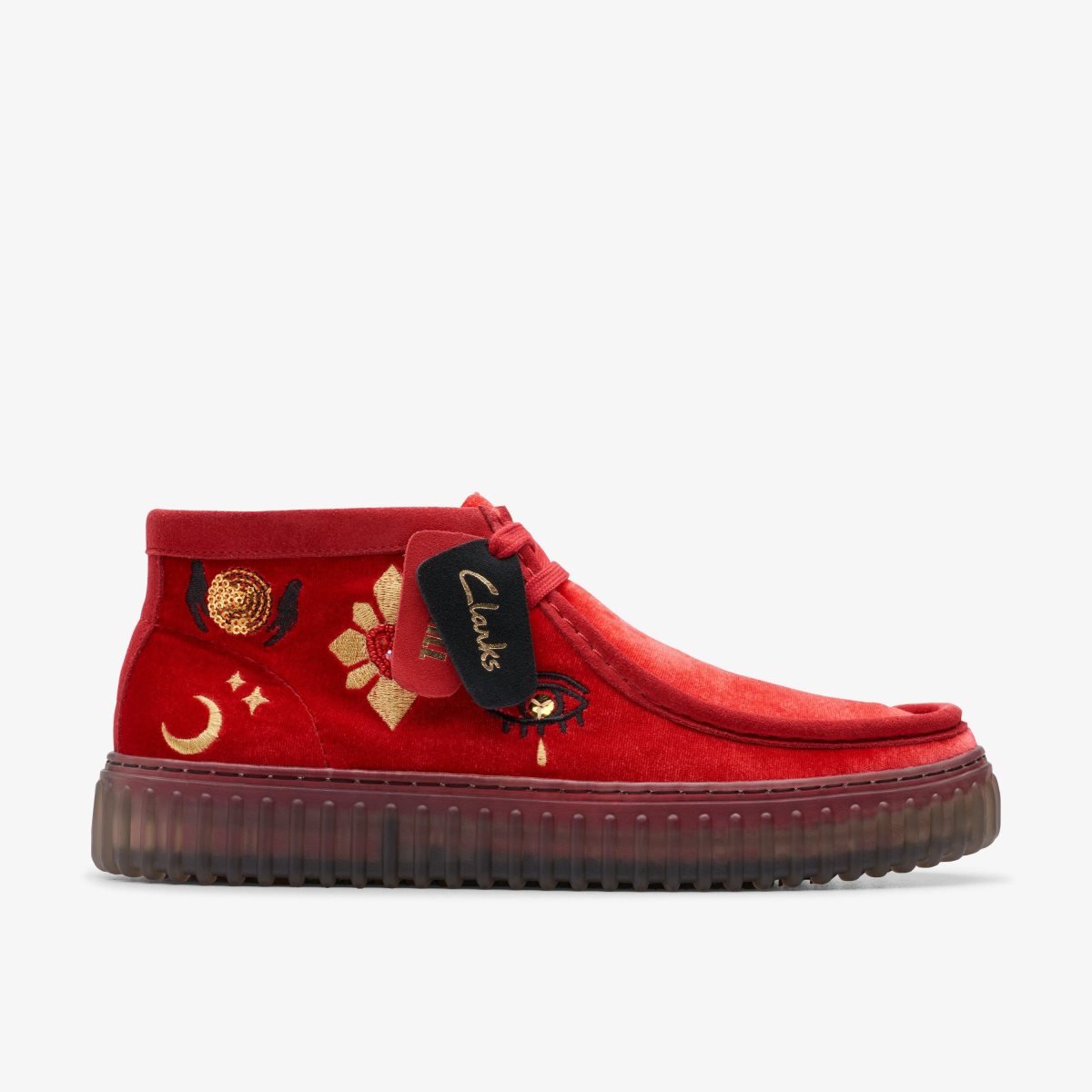 Clarks Torhill Hi Red Velvet Red | XT9735124