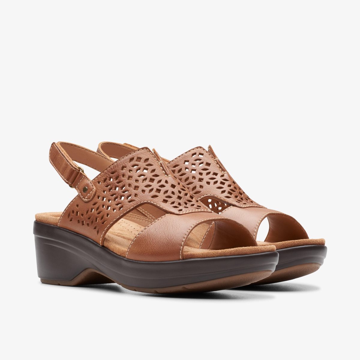 Clarks Tuleah Sun Tan Leather Brown | EY4981075