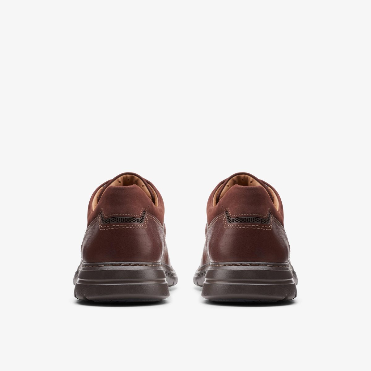 Clarks Un Brawley Lace Mahogany Leather Mahogany | ZF0749356