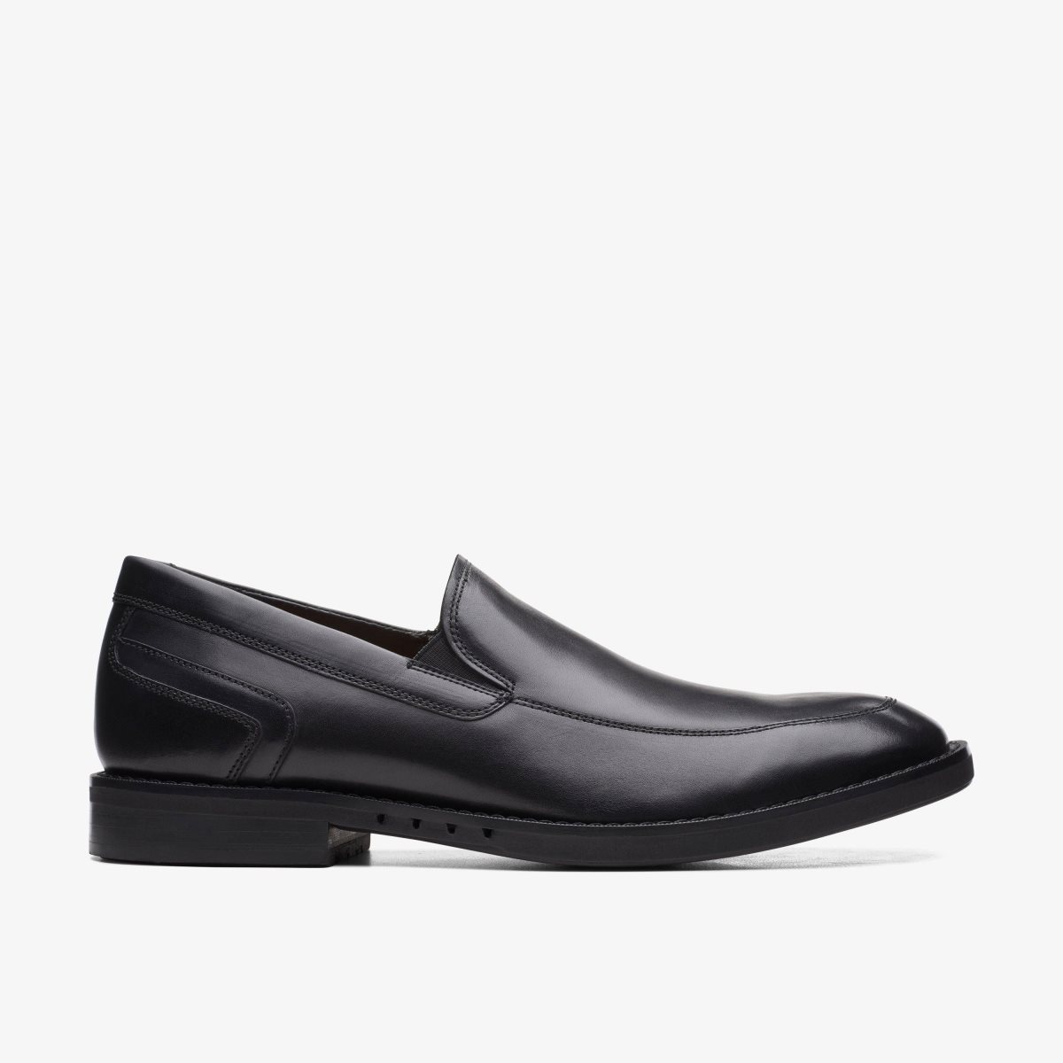 Clarks Un Hugh Step Black Leather Black | KS5478096