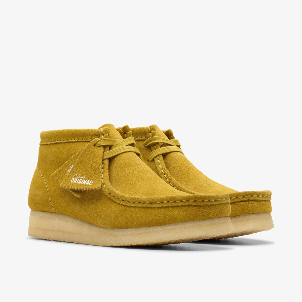 Clarks Wallabee Boot Olive Suede Olive | YP1958273