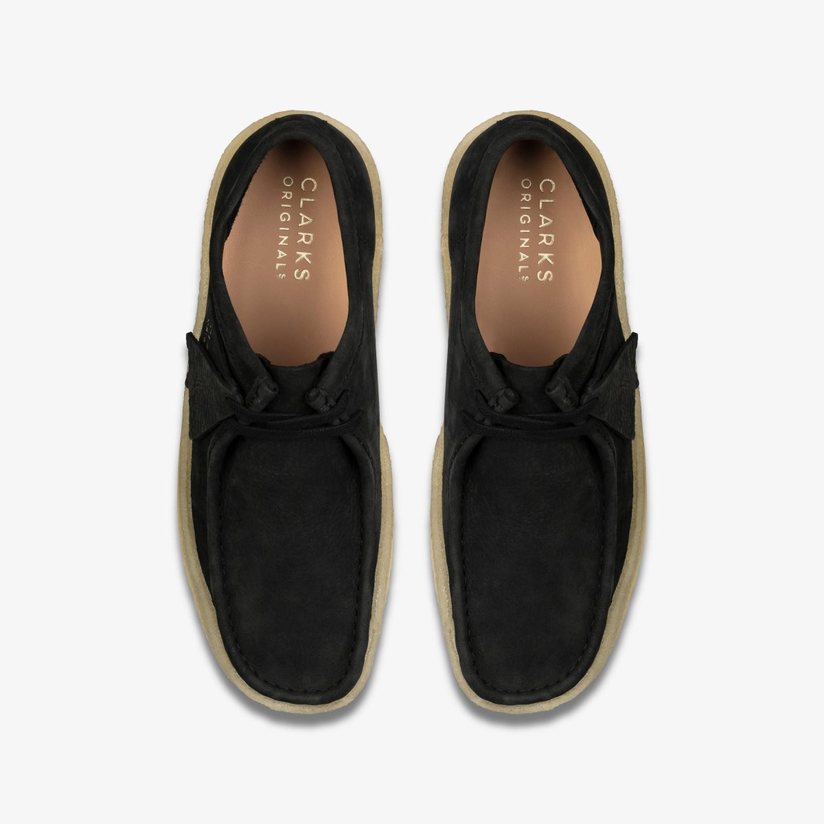 Clarks Wallabee Cup Black Nubuck Black | DU1348562