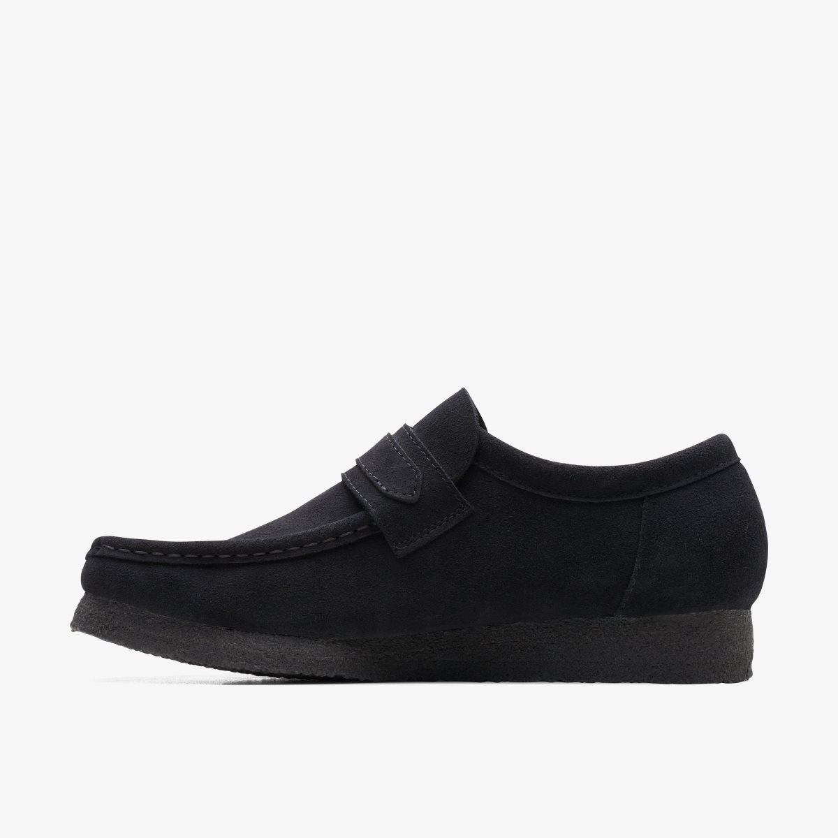 Clarks Wallabee Loafer Black Suede Black | HW3602749