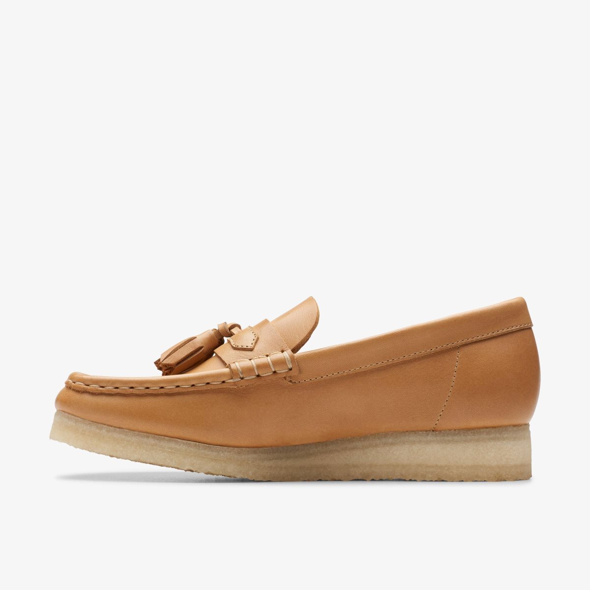 Clarks Wallabee Loafer Mid Tan Leather Brown | TI7203864