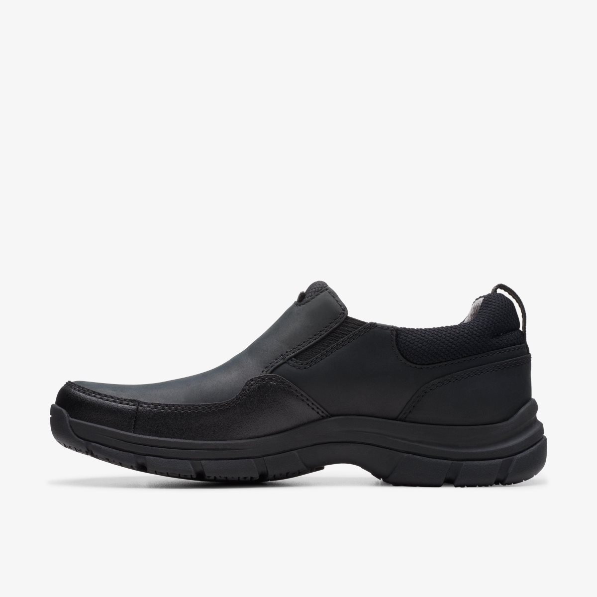 Clarks Walpath Step Black Leather Black | WG9145370