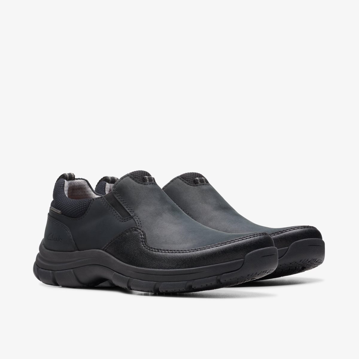 Clarks Walpath Step Black Leather Black | WG9145370